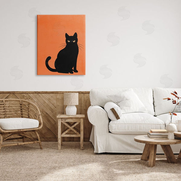 Stupell Industries Jo Taylor | Bold Black Cat Silhouette Wall Art