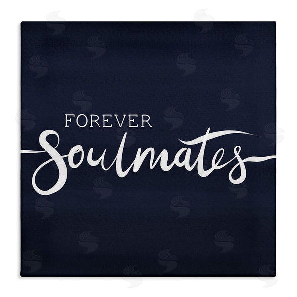 stupell industries Jo Taylor | Forever Soulmates Love Phrase Blue Gradient Background Wall Art