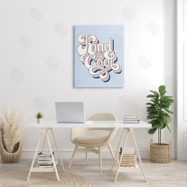 Stupell Industries Jo Taylor | Kind Is Cool Sentiment Groovy Retro Typography Wall Art