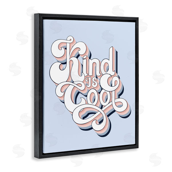 Stupell Industries Jo Taylor | Kind Is Cool Sentiment Groovy Retro Typography Wall Art