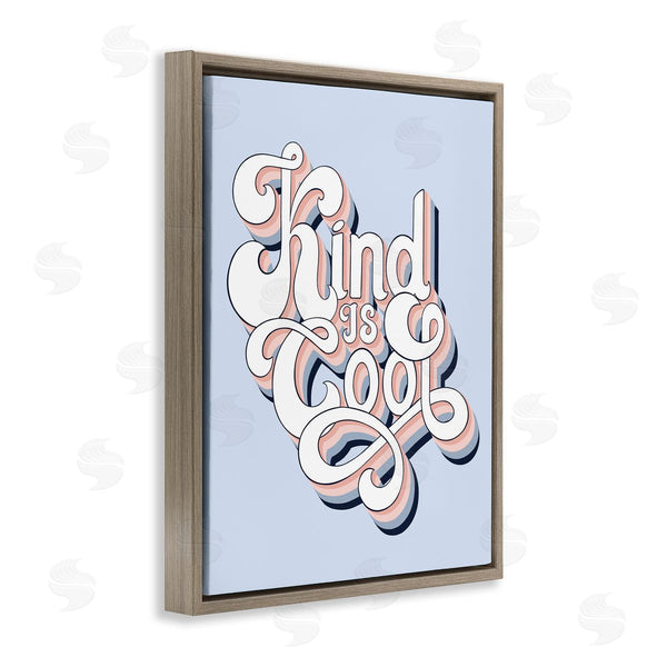 Stupell Industries Jo Taylor | Kind Is Cool Sentiment Groovy Retro Typography Wall Art