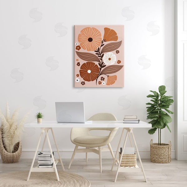 Stupell Industries Jo Taylor | Neutral Tones Flower Shapes Wall Art