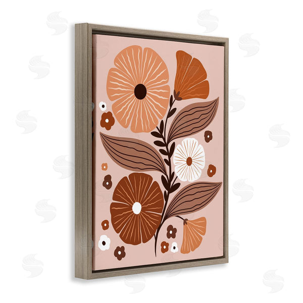 Stupell Industries Jo Taylor | Neutral Tones Flower Shapes Wall Art