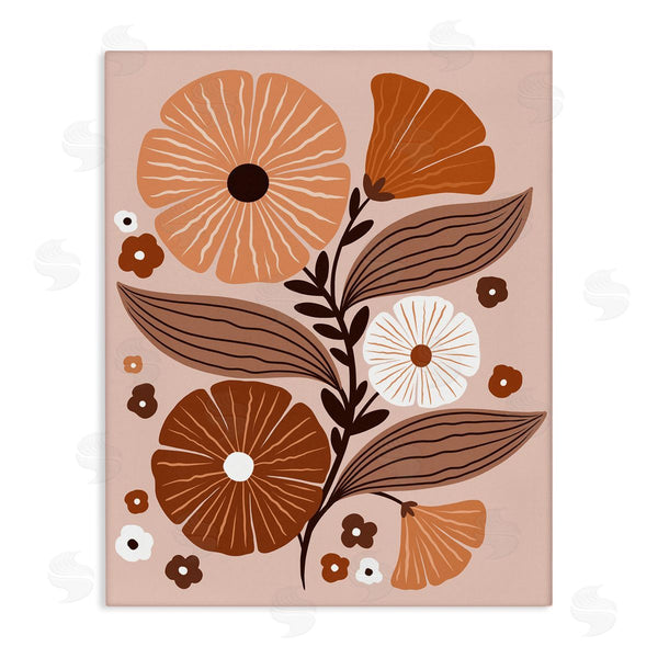 stupell industries Jo Taylor | Neutral Tones Flower Shapes Wall Art