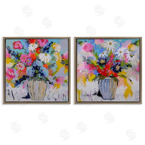 Stupell Industries Joan Curtis | Vibrant Flower Vase Collection