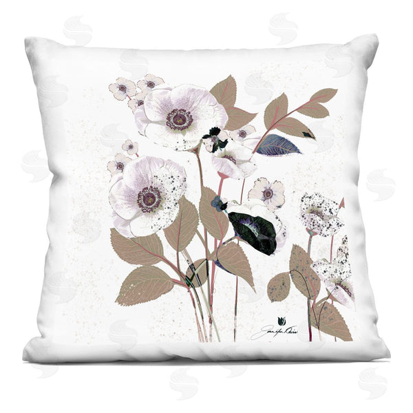 stupell industries Joan Davis | Answered Prayers White Flowers Printed Throw Pillow