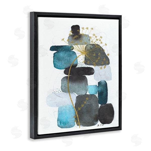 Stupell Industries Jocelyn Benford | Blue Nature Rocks Dandelion Wall Art