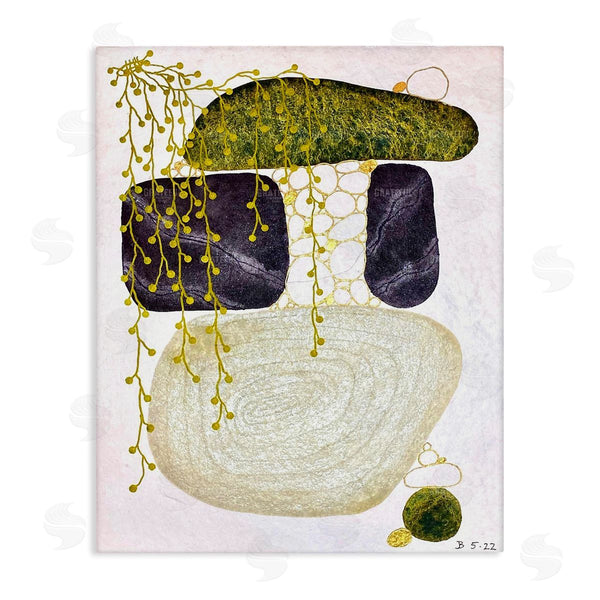 stupell industries Jocelyn Benford | Botanical Mossy Rock Shapes Wall Art