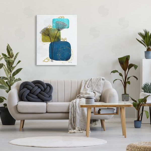Stupell Industries Jocelyn Benford | Dandelion Buds On Blue Wall Art