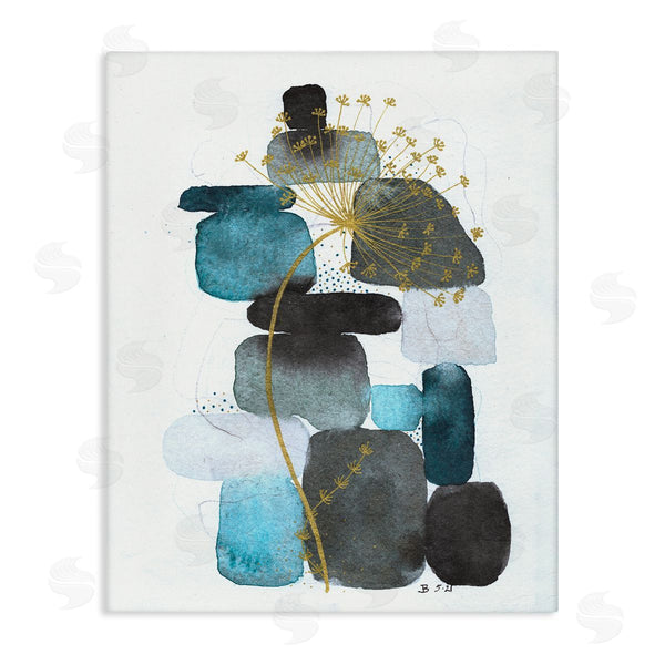 stupell industries Jocelyn Benford | Dandelion on Blue Rocks Wall Art