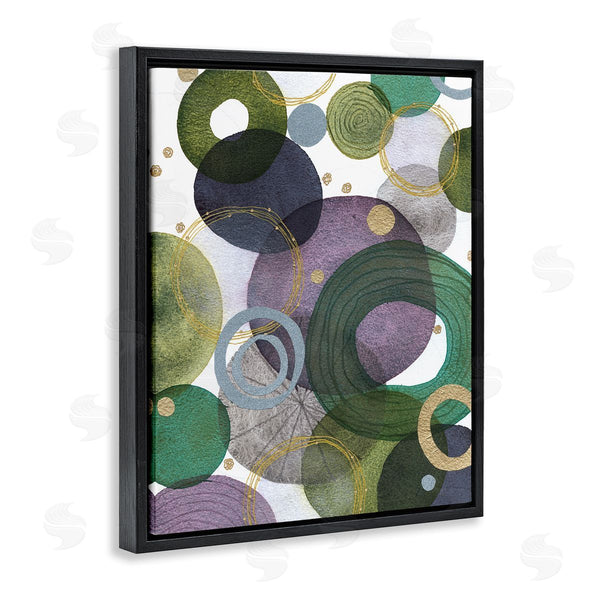 Stupell Industries Jocelyn Benford | Green & Purple Circles Wall Art