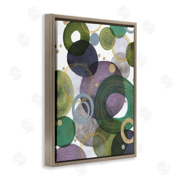 Stupell Industries Jocelyn Benford | Green & Purple Circles Wall Art