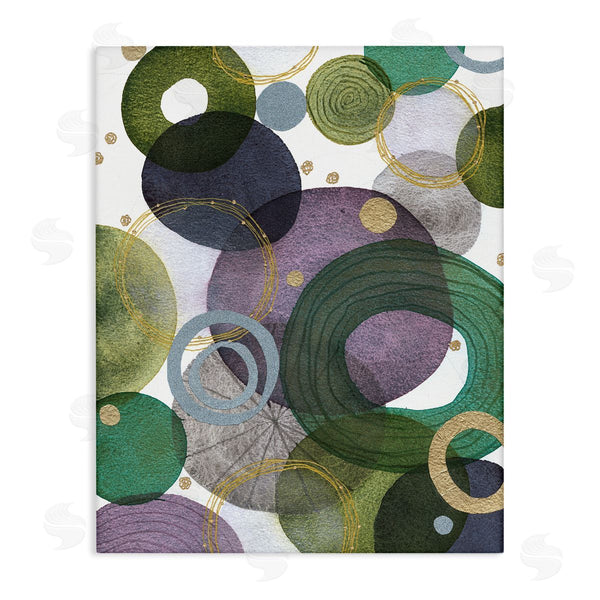 stupell industries Jocelyn Benford | Green & Purple Circles Wall Art