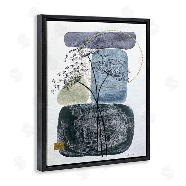 Stupell Industries Jocelyn Benford | Modern Layered Botanical Pebbles Wall Art