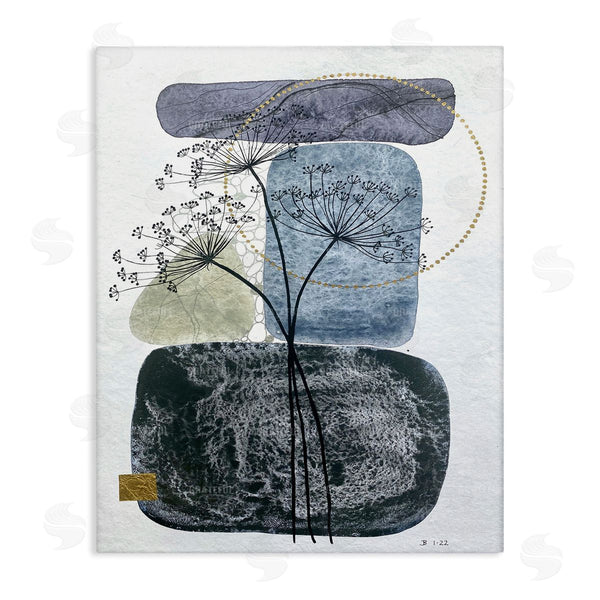 stupell industries Jocelyn Benford | Modern Layered Botanical Pebbles Wall Art