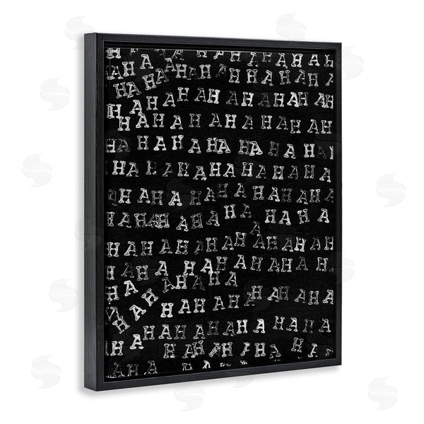 Stupell Industries Jodi Fuchs | Haha Typography Pattern Wall Art