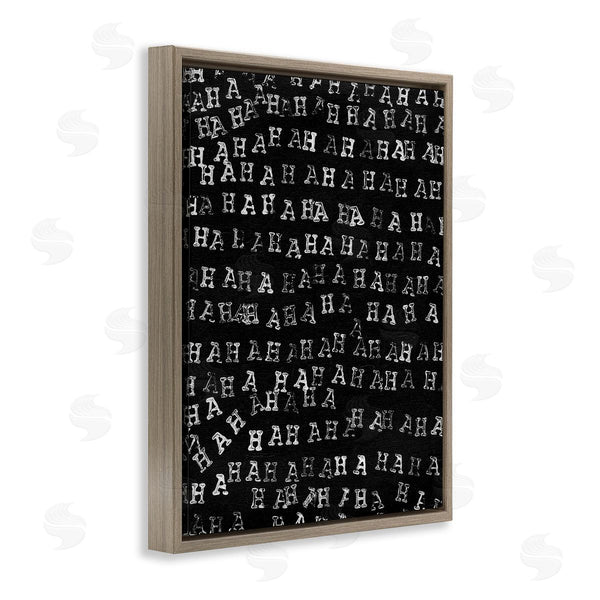Stupell Industries Jodi Fuchs | Haha Typography Pattern Wall Art