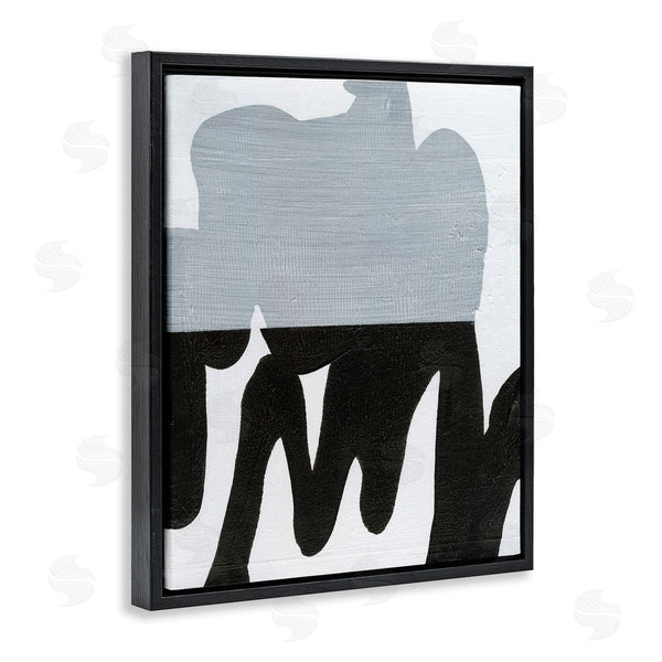 Stupell Industries Jodi Fuchs | Opaque Black And Grey Form