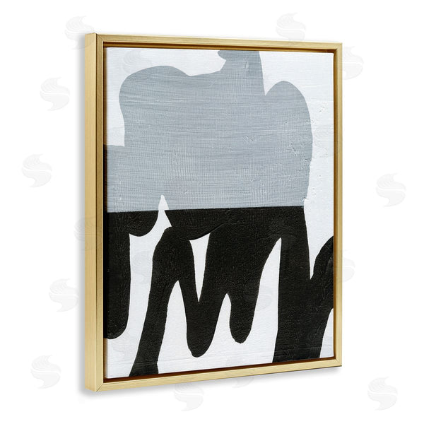 Stupell Industries Jodi Fuchs | Opaque Black And Grey Form