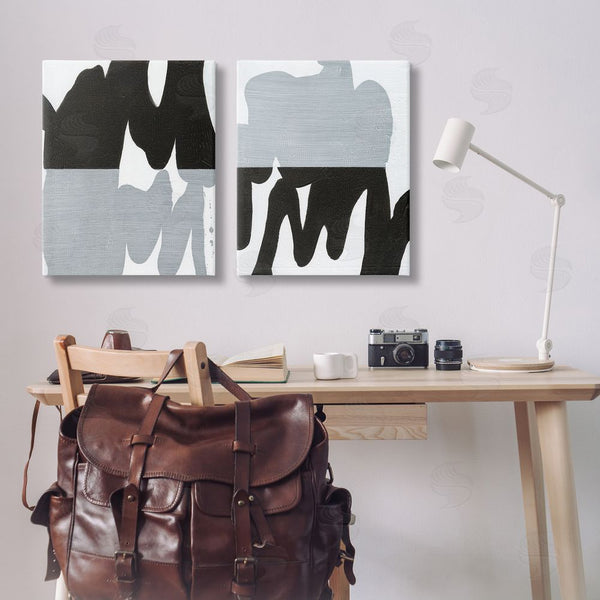 Stupell Industries Jodi Fuchs | Veiled Black And White Abstract Wall Art