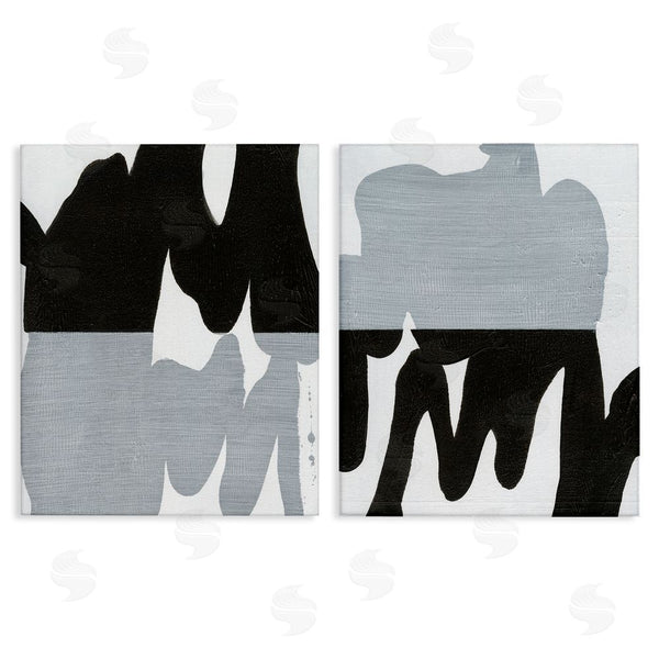 stupell industries Jodi Fuchs | Veiled Black and White Abstract Wall Art