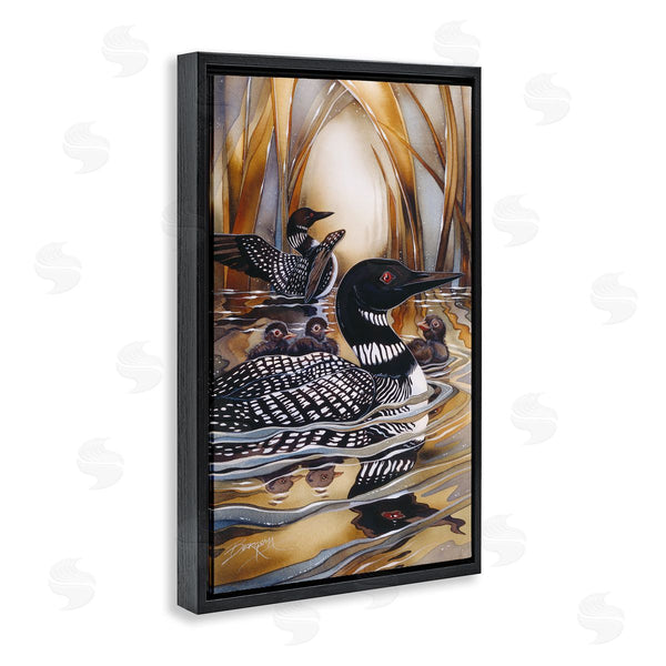 Stupell Industries Jody Bergsma | Loon Family Among Pond Ripples