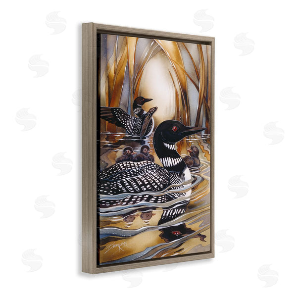Stupell Industries Jody Bergsma | Loon Family Among Pond Ripples