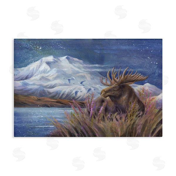 stupell industries Jody Bergsma | Moose & Snowy White Mountain