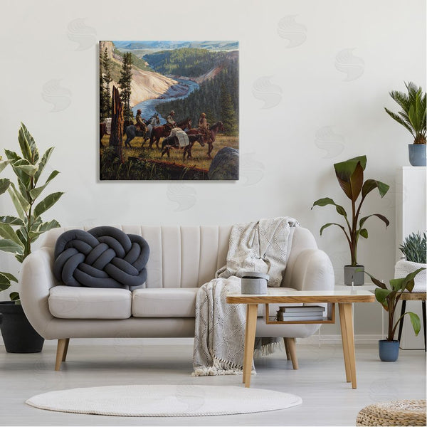 Stupell Industries Joe Velazquez | Yellowstone Equestrian Landscape Wall Art