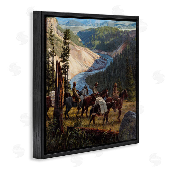 Stupell Industries Joe Velazquez | Yellowstone Equestrian Landscape Wall Art
