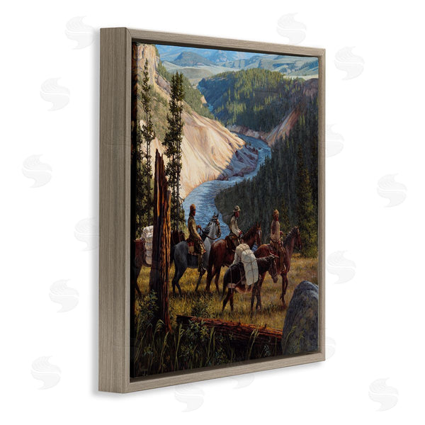Stupell Industries Joe Velazquez | Yellowstone Equestrian Landscape Wall Art