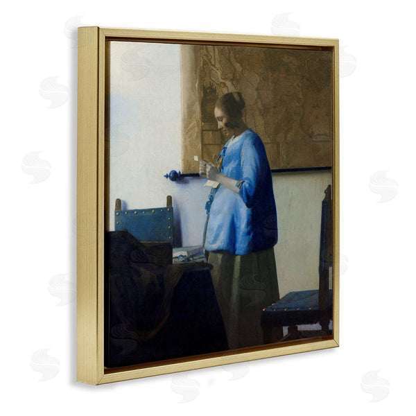 Stupell Industries Johannes Vermeer | Woman Reading A Letter 1663