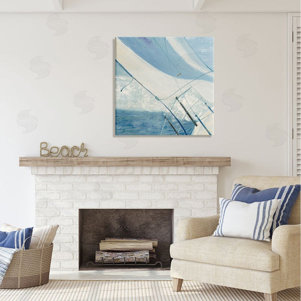 Stupell Industries John Burrows | Sailboat Splashing Waves Wall Art