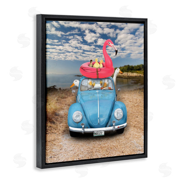 Stupell Industries John Hovenstine | Funny Summer Beach Vacation Geese Wall Art