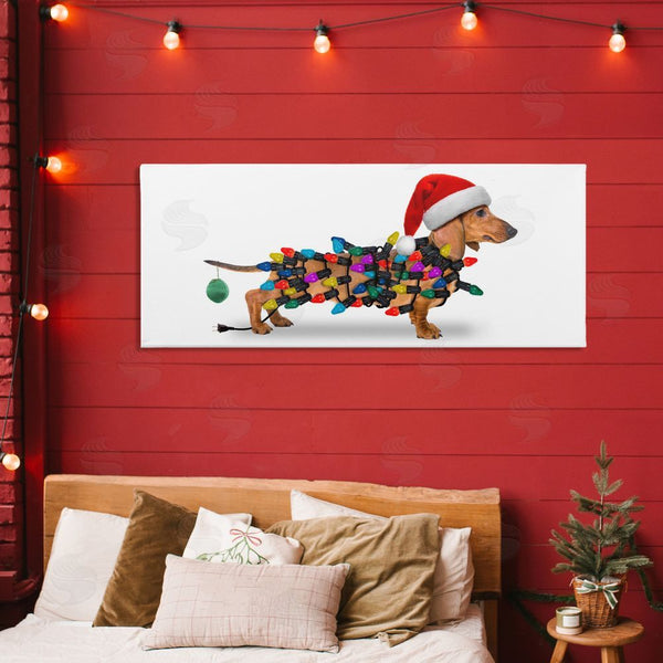 Stupell Industries John Hovenstine | Holiday Lights Dachshund Wall Art