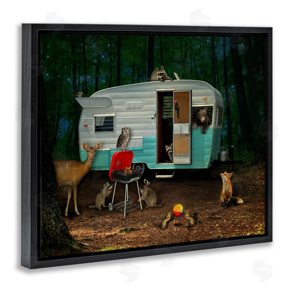 Stupell Industries John Hovenstine | RV Camping Woodland Wildlife Animals Wall Art