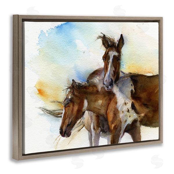 Stupell Industries John Keeling | Brown Horses Watercolor