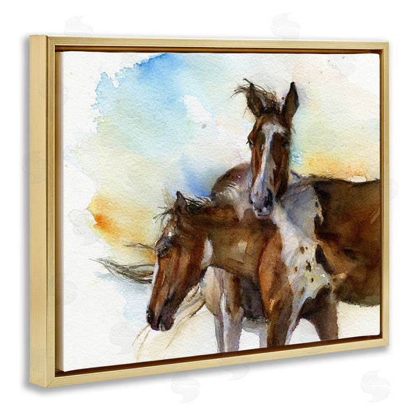 Stupell Industries John Keeling | Brown Horses Watercolor