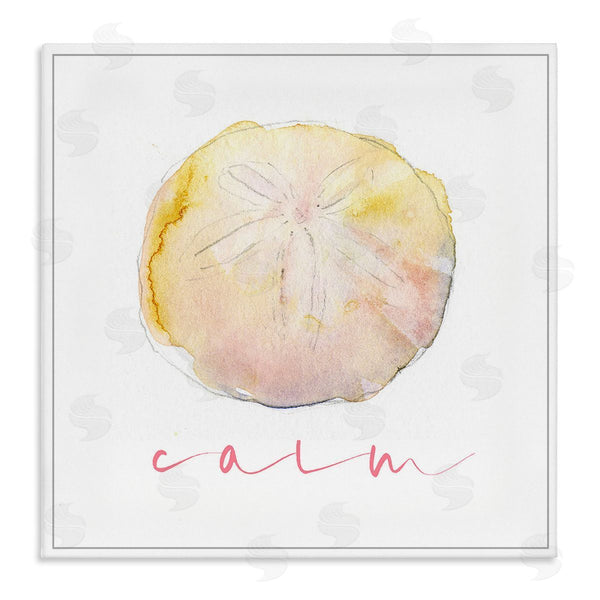 stupell industries John Keeling | Sand Dollar Calm Phrase Wall Art