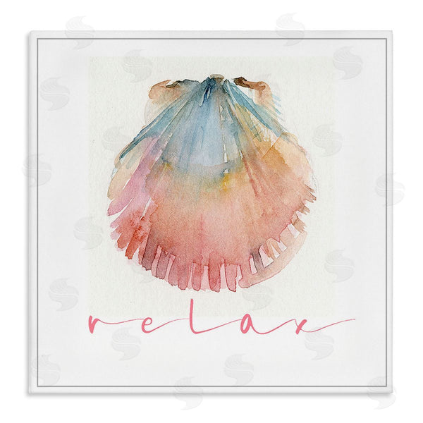 stupell industries John Keeling | Scallop Shell Relax Wall Art