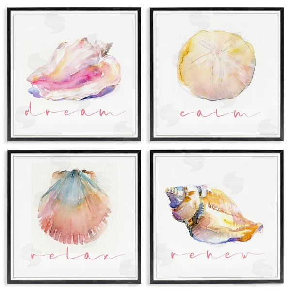 Stupell Industries John Keeling | Watercolor Seashells With Phrases Wall Art