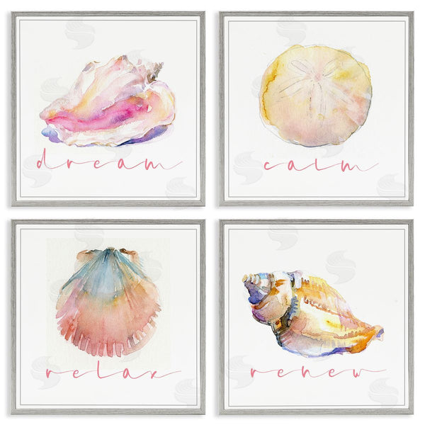 Stupell Industries John Keeling | Watercolor Seashells With Phrases Wall Art