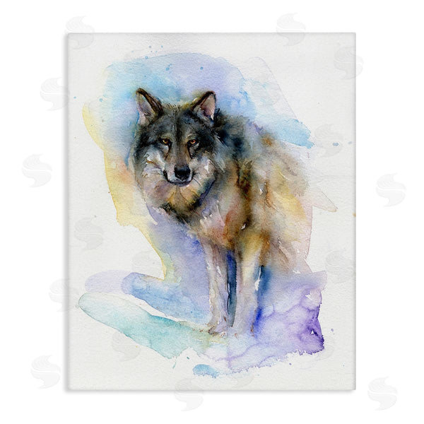 stupell industries John Keeling | Watercolor Wolf in Snow