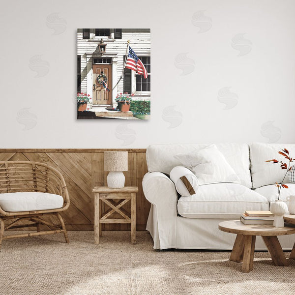 Stupell Industries John Rossini | Country House With Flag Wall Art