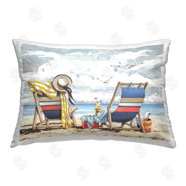 stupell industries John Rossini | Peaceful Beach Chairs Hangout