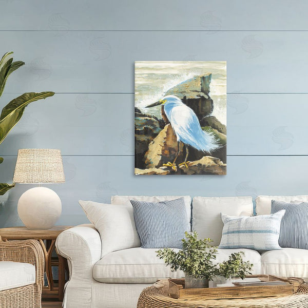 Stupell Industries John Rossini | Rocky Perch Coastal Cliff Bird Wall Art
