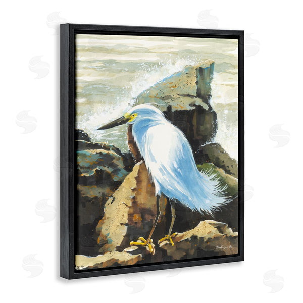 Stupell Industries John Rossini | Rocky Perch Coastal Cliff Bird Wall Art
