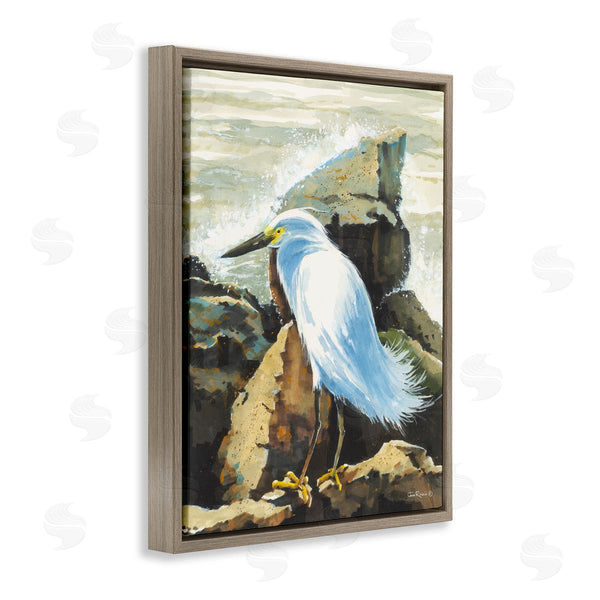 Stupell Industries John Rossini | Rocky Perch Coastal Cliff Bird Wall Art