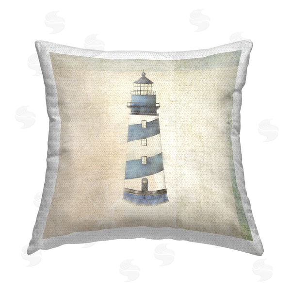 Stupell Industries John Rossini | Rustic Maritime Lighthouse Printed Throw Pillow