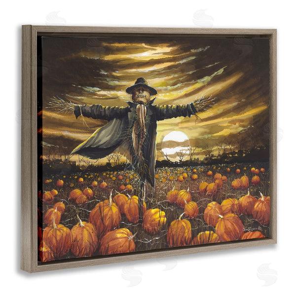 Stupell Industries John Rossini | Scarecrow In Pumpkin Field Wall Art